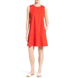 Eileen Fisher Stretch Organic Cotton Shift Dress