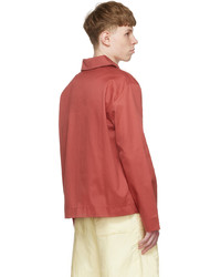 Carlota Barrera Red Cotton Jacket