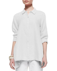 Eileen Fisher Handkerchief Linen Boxy Shirt