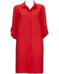 Wallis Plain Red Shirt Dress