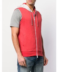 Eleventy Two Tone Hooded Vest