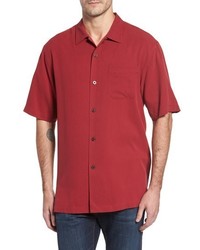 Tommy Bahama Catalina Twill Short Sleeve Silk Camp Shirt