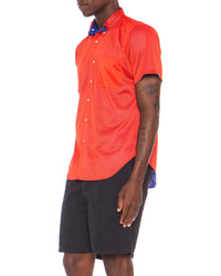Mark McNairy New Amsterdam Reversible Mesh Button Down