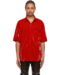 Maximilian Red Polyester Shirt