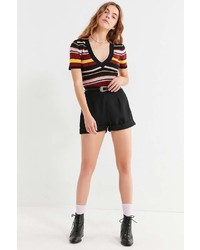 Urban Outfitters Uo Ellis V Neck Short Sleeve Sweater