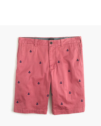 J.Crew 105 Stretch Short With Embroidered Anchors