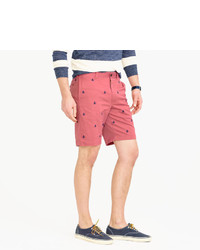 J.Crew 9 Stretch Short With Embroidered Anchors
