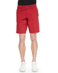 Original Paperbacks Bedford Cord Cotton Shorts Red