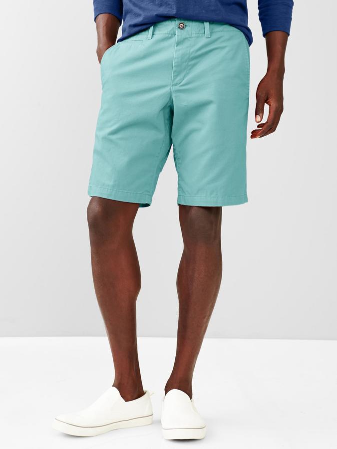 gap flat front shorts