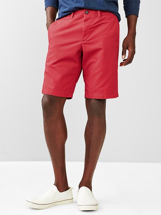 gap flat front shorts