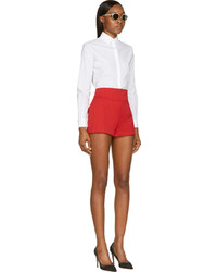 Dsquared2 Red High Waisted Olivia Shorts