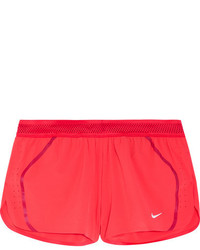 Nike Roswift Mesh Trimmed Dri Fit Stretch Shell Shorts Tomato Red