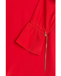 Nina Ricci Silk Blouse With Chain Embellisht
