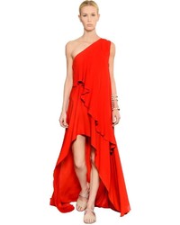 Elie Saab Stretch Silk Blend Cady Dress