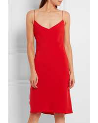 Calvin Klein Collection Hannelisa Silk Chiffon Dress Red
