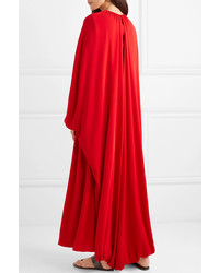 Valentino Cape Effect Silk Gown