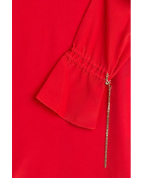 Nina Ricci Silk Blouse With Chain Embellisht