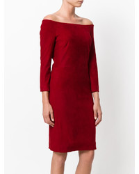 The Row Off The Shoulder Fitted Dress