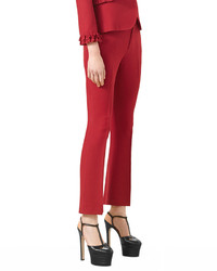 Gucci Wool Silk Ankle Pants Hibiscus