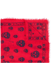 Alexander McQueen Skull And Paper Clip Scarf