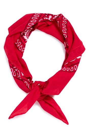 Topman Paisley Print Bandana Red One Size, $10 | Nordstrom | Lookastic