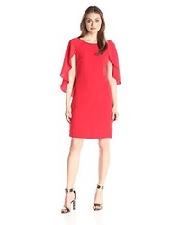 Donna Ricco Sheath Dress With Open Sleeves