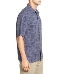 Tommy Bahama Big Tall Thatch Of The Day Silk Blend Camp Shirt