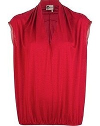 Lanvin Boxy Ruched Top