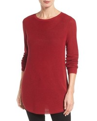 Eileen Fisher Silk Organic Cotton Tunic Sweater
