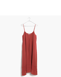 Red Silk Tank Dress