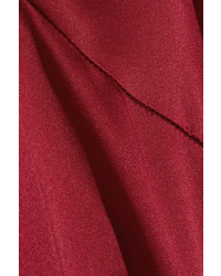Reformation Silk Maxi Dress Red