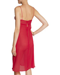 Topshop Unique Silk Georgette Slip Dress