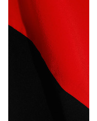 Lanvin Two Tone Silk Crepe De Chine Camisole Red
