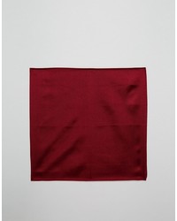 Asos Brand Wedding Tie And Pocket Square Pack In Silk In Oxblood