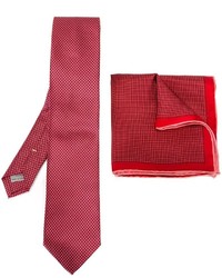Canali Tie And Pocket Square Set