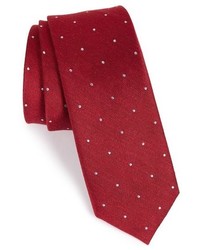 The Tie Bar Dot Silk Linen Tie