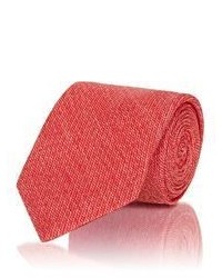 Brioni Textured Weave Necktie Red