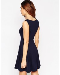 Asos Collection Skater Dress With Sweetheart Neck