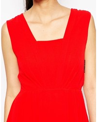 Wal G Pleat Front Skater Dress