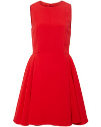 Giambattista Valli Red Flared Sleeveless Dress