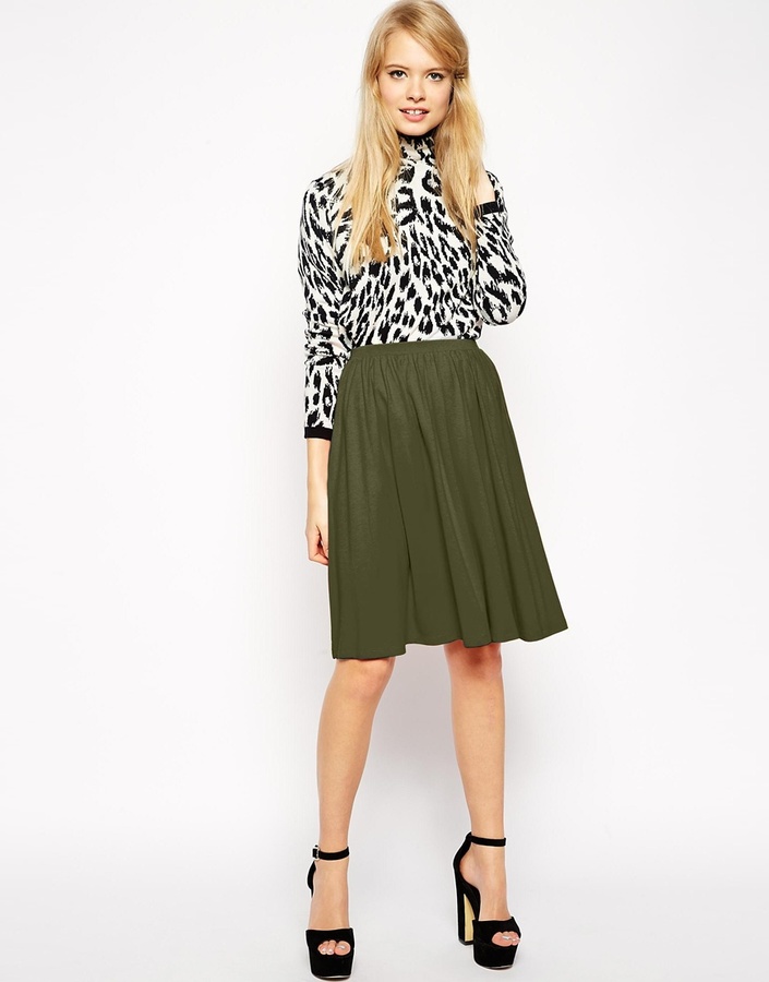 Asos Collection Midi Skater Skirt 36 Asos Lookastic 8019