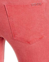 Hudson Nico Raw Hem Ankle Jeans In Red Stone