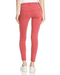 Hudson Nico Raw Hem Ankle Jeans In Red Stone