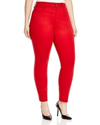 NYDJ Plus Alina Legging Jeans In Cardinal Red