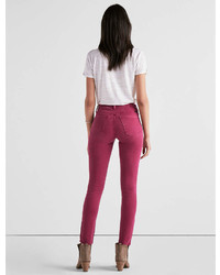Lucky Brand Sasha Super Skinny Jean In Elegant Burgandy