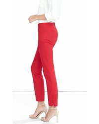 Pintucked Hollywood Waistband Zip Ankle Pant
