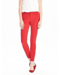 Banana Republic Sloan Fit Bi-Stretch Pants, Trousers. Orange, Women's 2.  Read.