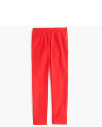 J.Crew Tall Martie Slim Crop Pant In Stretch Cotton With Side Zip