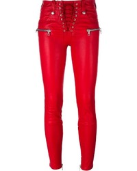 Unravel Project Lace Fastening Skinny Trousers