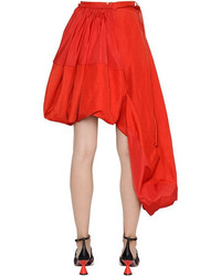 Sportmax Asymmetrical Viscose Linen Skirt